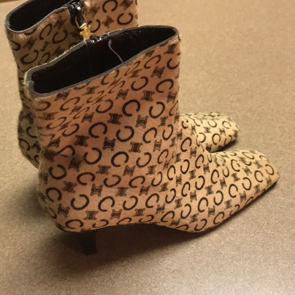 NWOT Celine calf Hair Ankle Boots - Picture 3 of 8